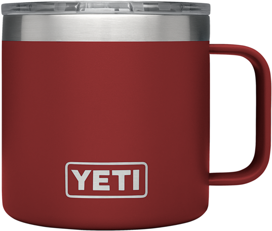 Rambler 14oz Mug Brick Red Cooler Yeti - Yeti 14 Oz Tumbler Mug (600x600), Png Download