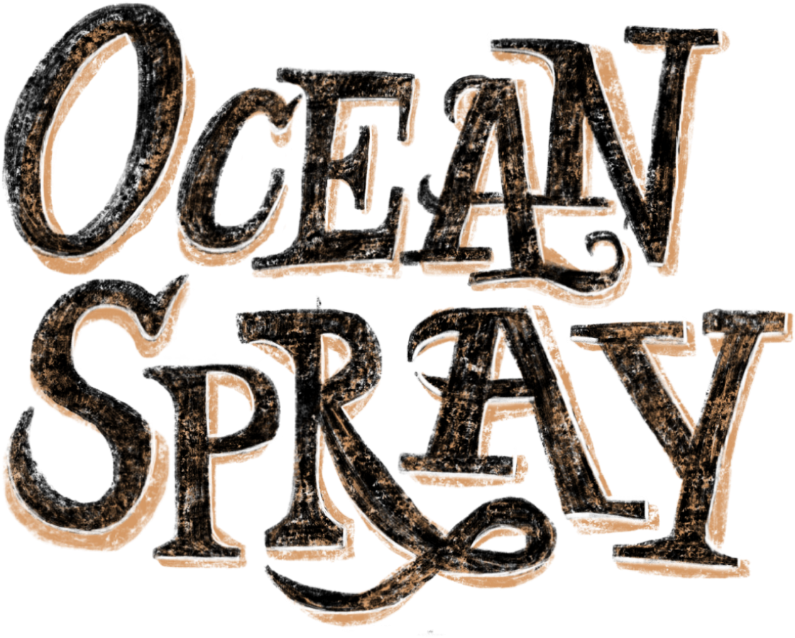 Ocean Spray Title [ - Calligraphy (2000x1000), Png Download