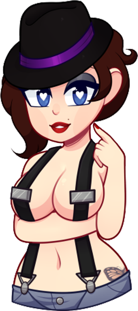 Nadia - Gangster - Nadia Huniepop (621x1080), Png Download