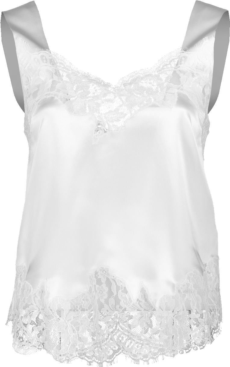 Givenchy Lace Camisole In White - Lace (960x1223), Png Download