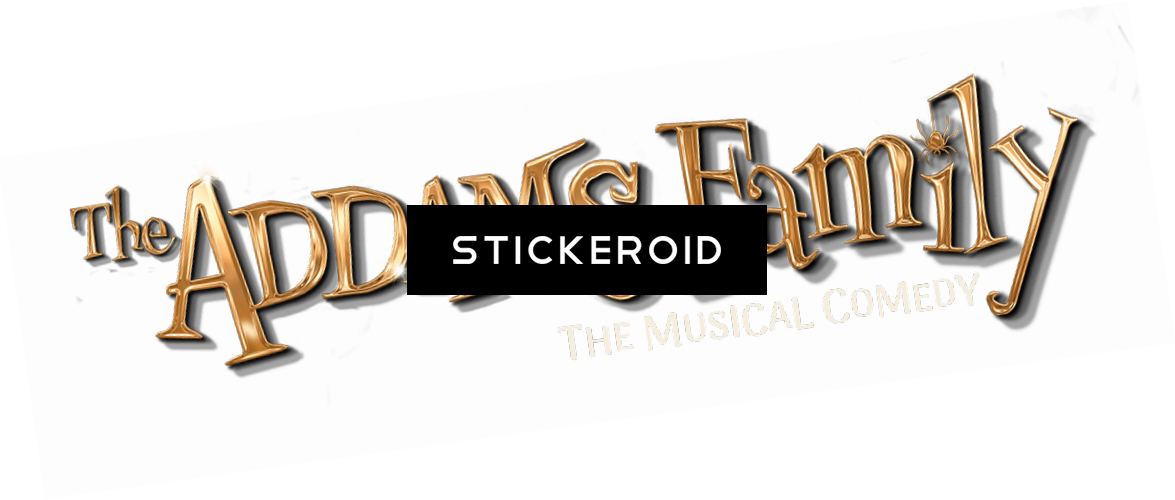 The Addams Family The Musical Comedy Logo - Calligraphy (1175x500), Png Download