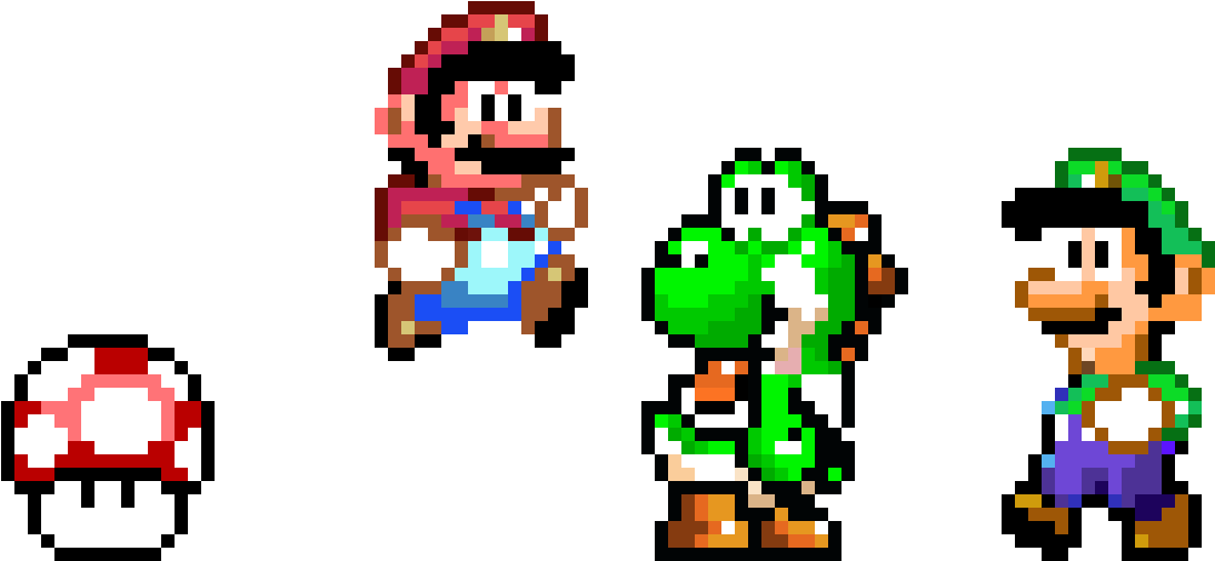 Super Mario World - Pixel Mania Pixel Mushroom Tote Bag (1368x684), Png Download