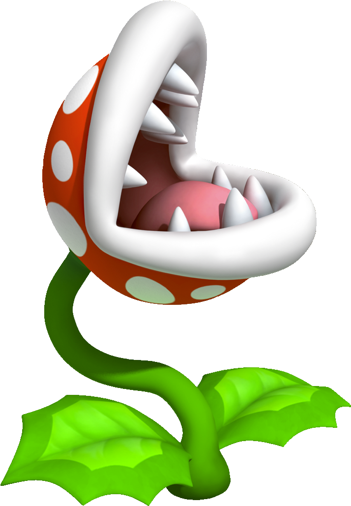 Piranha Plant Mario Kart, Mario Bros - Super Mario Venus Fly Trap (739x1063), Png Download