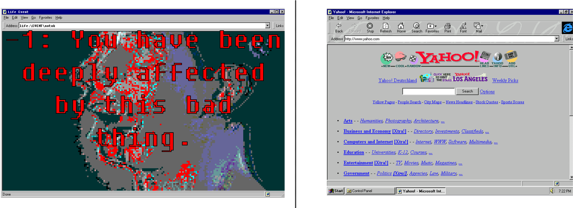 Lastly, The Game Employs A Windows 95 Reference So - Yahoo Windows 95 (2000x686), Png Download