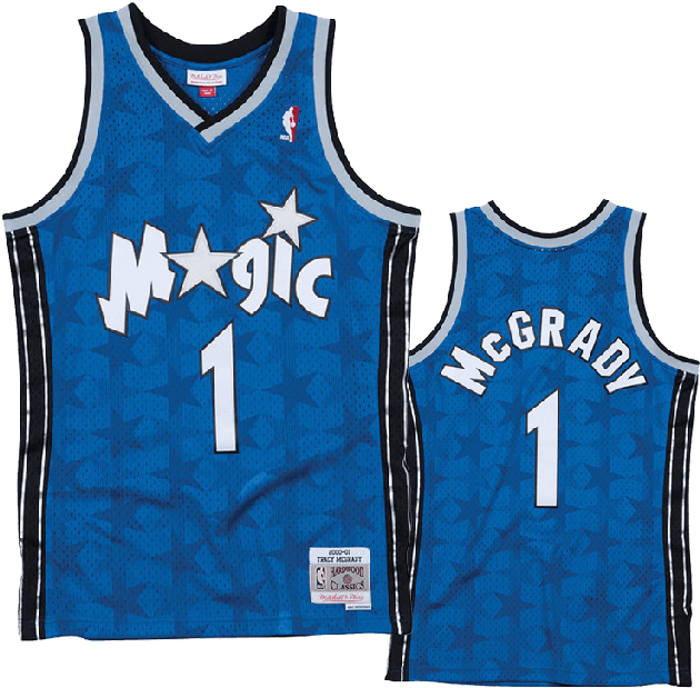 Tracy Mcgrady 1 Orlando Magic 2000-01 Mitchell & Ness (700x700), Png Download