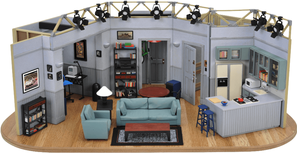 Add A Unique Conversational Piece To Your Home Or Office - Seinfeld Set Scaled Replica (958x536), Png Download