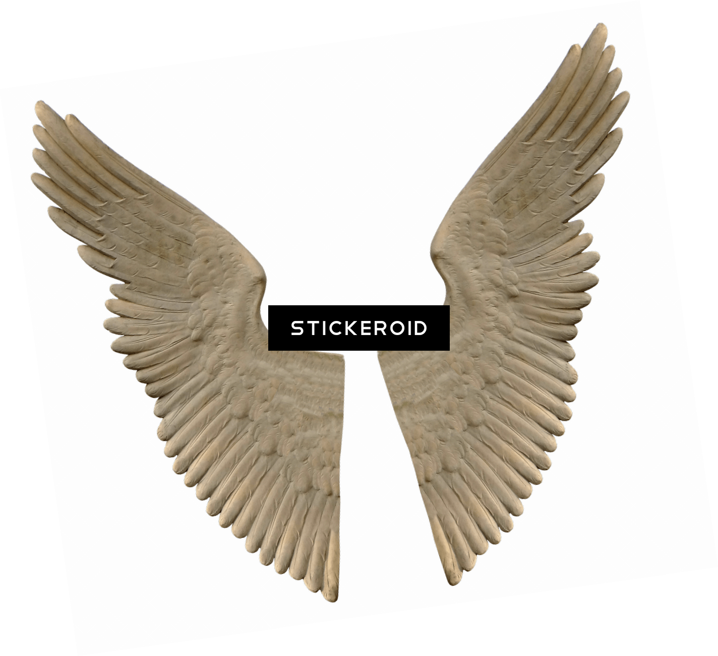 Stone Angel Wings (1424x1300), Png Download