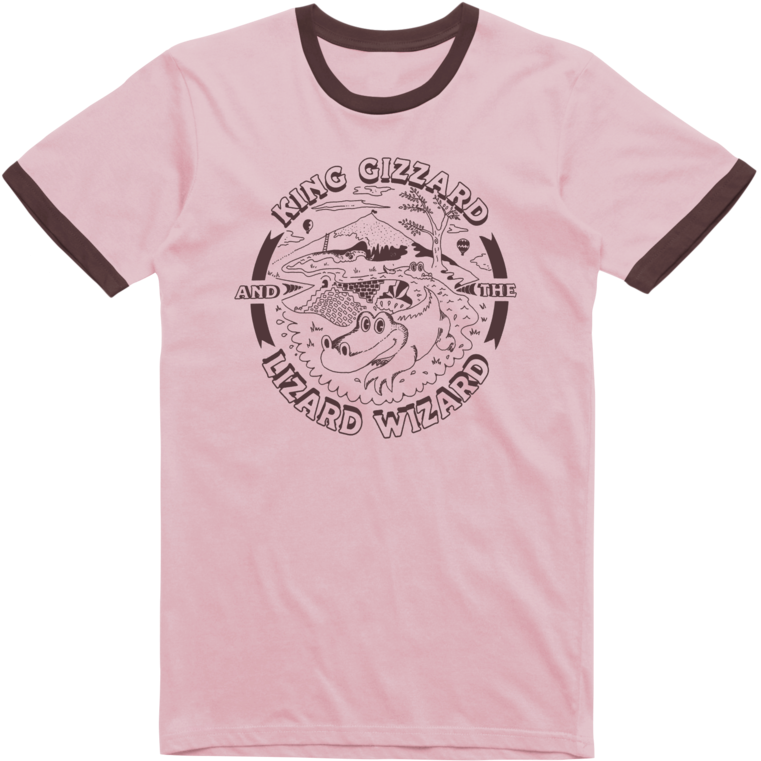 Gator / Pink Ringer T-shirt - 70's Tshirt (1024x1024), Png Download