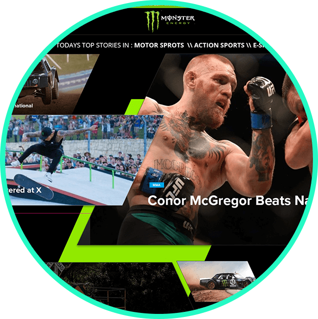 Monster Energy Home Page Wireframe - High Fidelity (626x627), Png Download