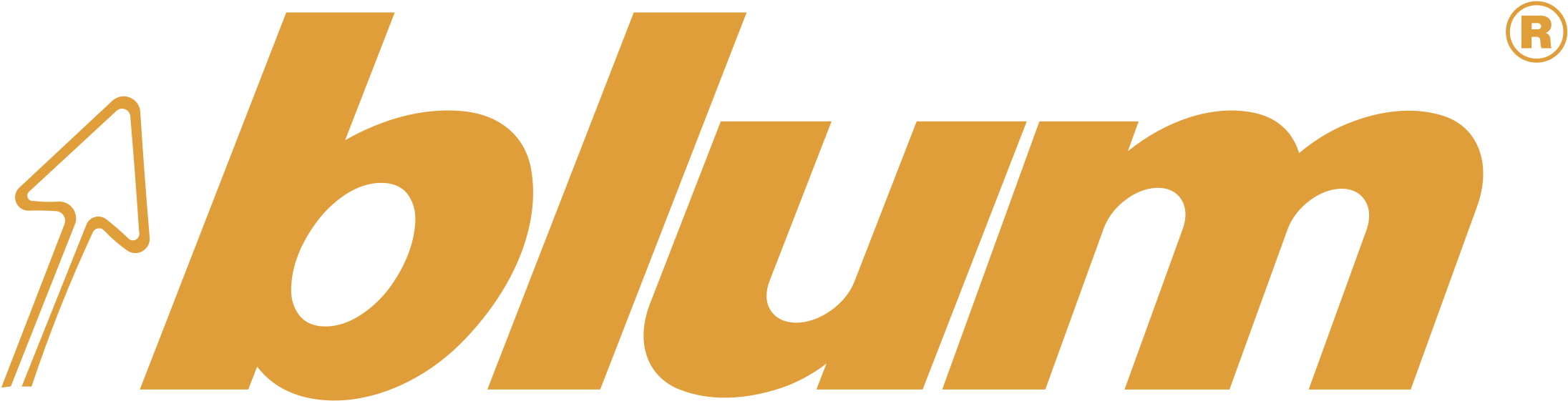 Blum 01 Logo Png Transparent - Branding Arrow Shaped Stress Reliever | Custom Stress (2400x2400), Png Download