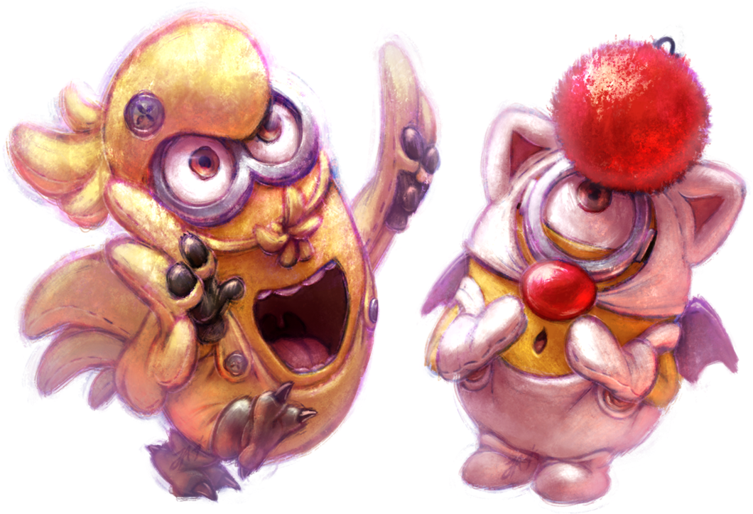 Choco Minion And Mog Minion By Ja Punkster - Moogle (1082x738), Png Download