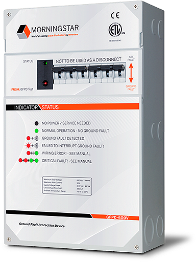 Morningstar Corporation Gfpd-600v Tristar Ground Fault - Morningstar Gfpd-150v Ground Fault Protection Device (700x594), Png Download