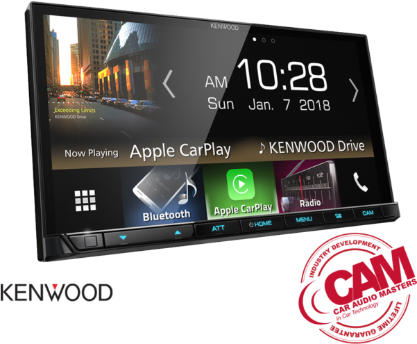 Kenwood Dmx8018s Av Receiver - Kenwood Dmx7017bts - Digital Receiver - In-dash Unit (600x600), Png Download