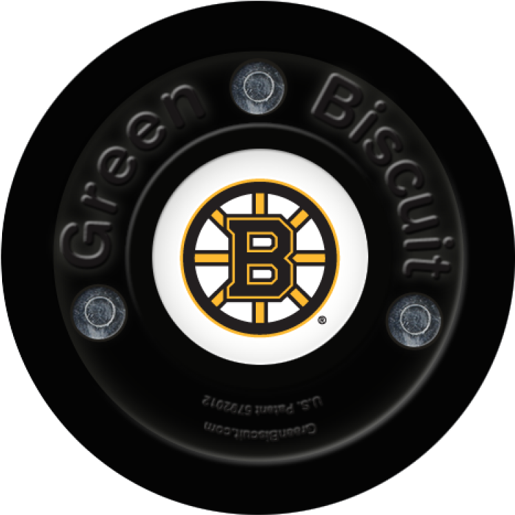 Green Biscuit Boston Bruins Black Stickhandling Training - Boston Bruins (800x800), Png Download