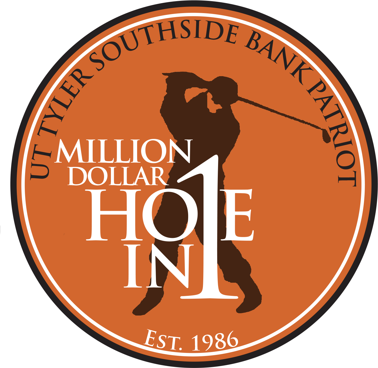 Ut Tyler Southside Bank Patriot Million Dollar Hole - Graphic Design (1358x1357), Png Download