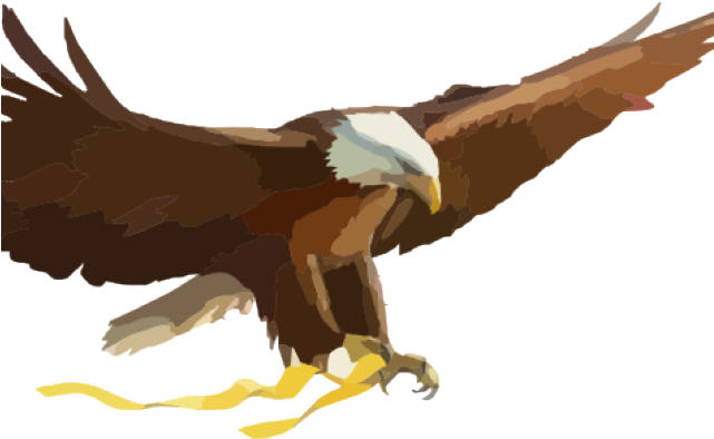 American Flag With Eagle (640x480), Png Download