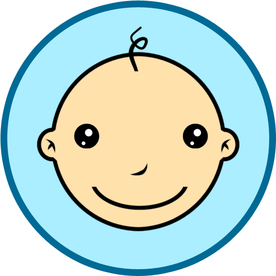 Baby Clipart Basketball - Baby In A Circle (616x612), Png Download