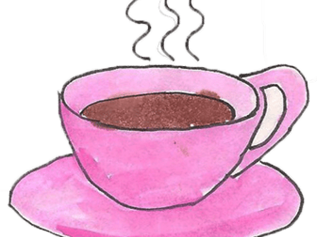 Tea Clipart Pink Coffee Cup - Illustration (640x480), Png Download
