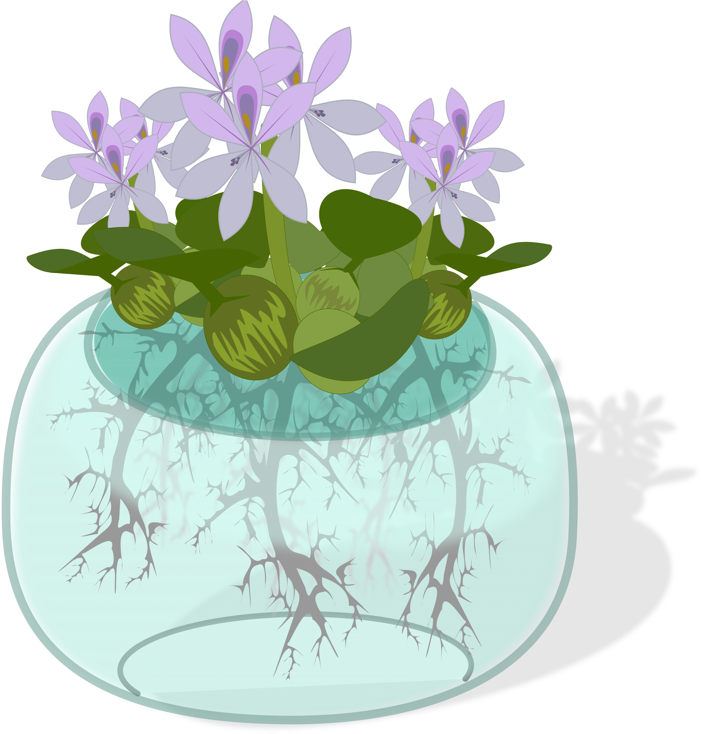 Water Plant Big Image Png - Water Plant Clip Art (2400x2400), Png Download