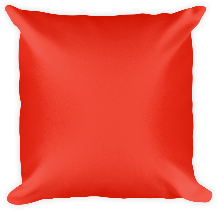 Personalized My Family Customized Throw - Pillow Red Png (1000x1000), Png Download