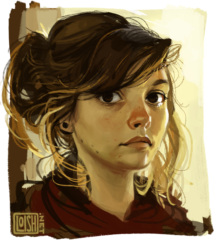 Free Collection Of Free Portraits - Lois Van Baarle Self Portrait (700x807), Png Download