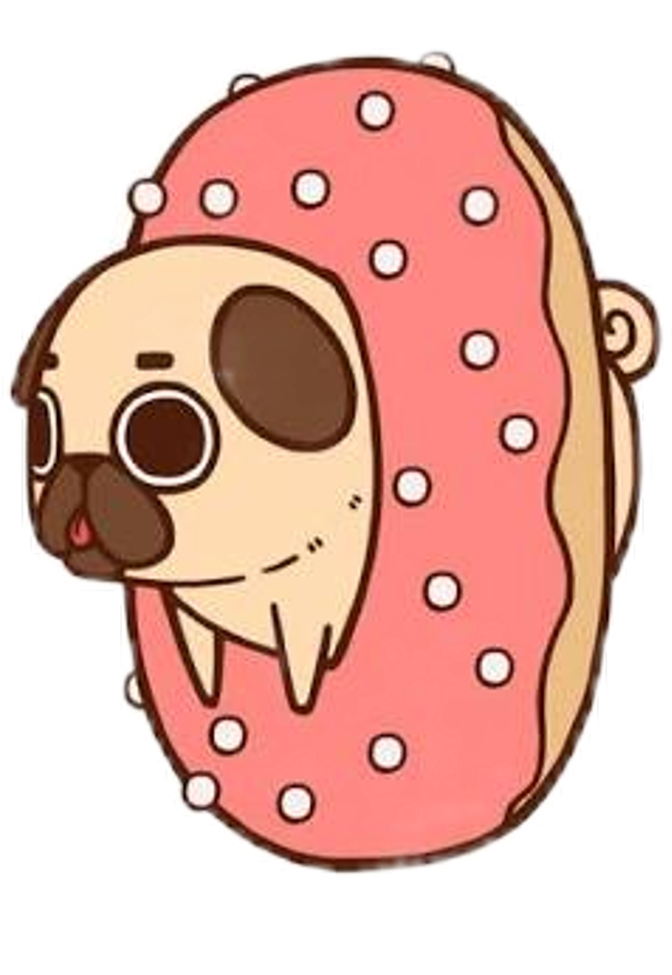 Graphic Transparent Download Donuts And Doughnuts Ice - Dog In A Donut Cartoon (1024x1024), Png Download