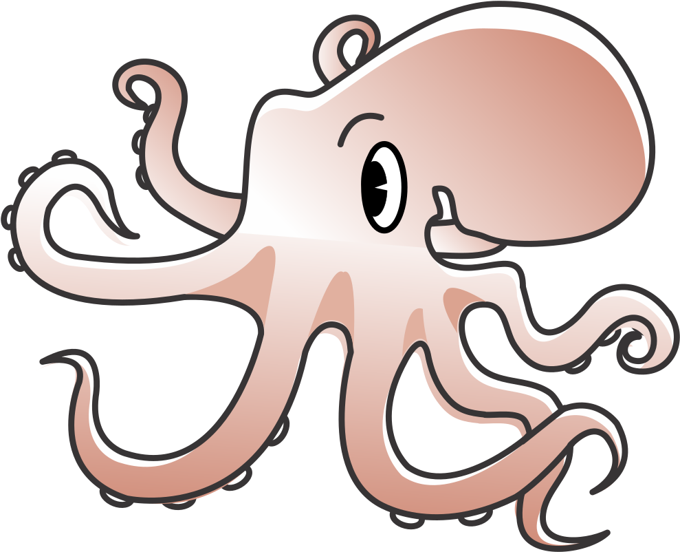 Octopus - Clip Art (1000x813), Png Download