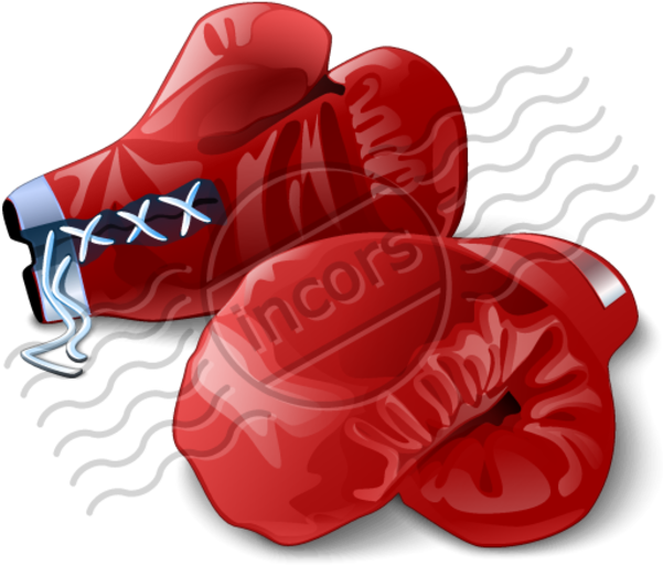 Gloves Clipart Boxing - Red Boxing Gloves Icon (600x600), Png Download