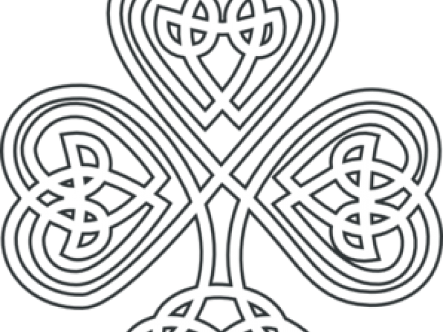 Clover Clipart Celtic - Laser Engraved 6oz Stainless Steel Hip Flask (640x480), Png Download
