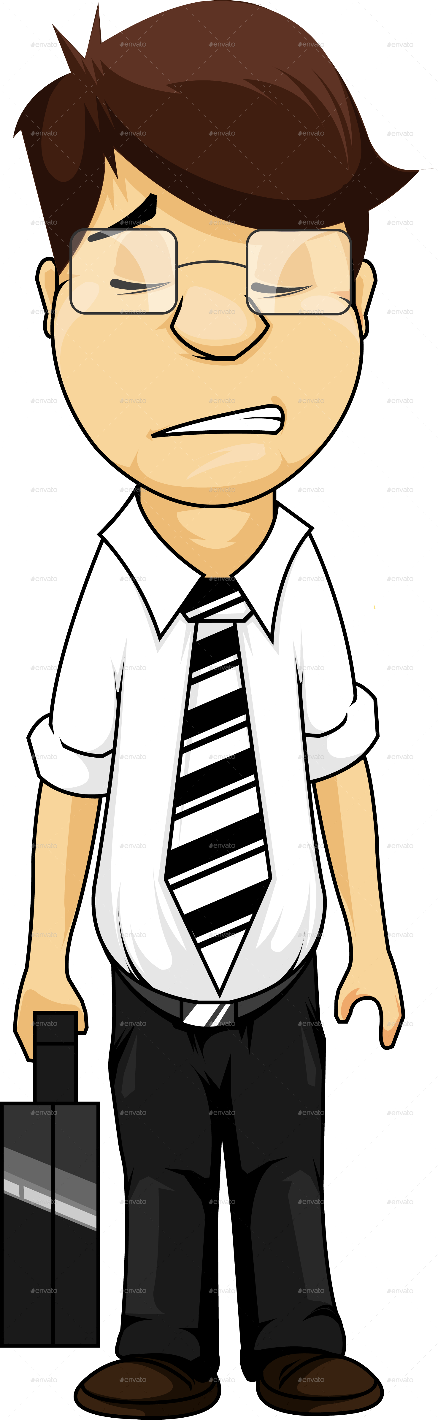 Transparent Stock Business Character By Swodshit (1476x4785), Png Download