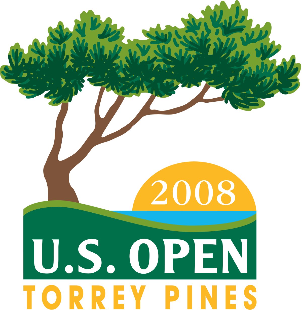 Golf Clipart Golf Field - Torrey Pines Golf Logo (1200x1229), Png Download