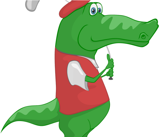 Golf Clipart Public Domain - การ์ตูน จระเข้ Png (640x480), Png Download