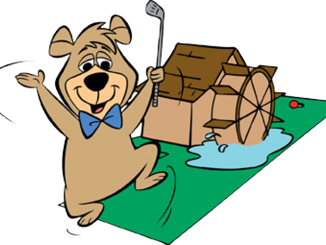 Mini Golf Clipart Transparent - Yogi Bear (640x480), Png Download