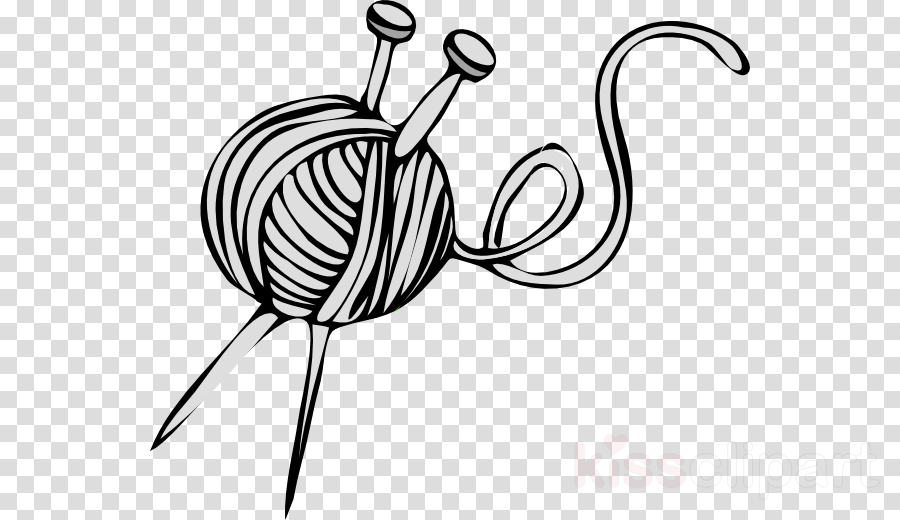 Ball Of Yarn With Knitting Needles Clipart Knitting - Crochet Patterns: Vintage Rugs (900x520), Png Download