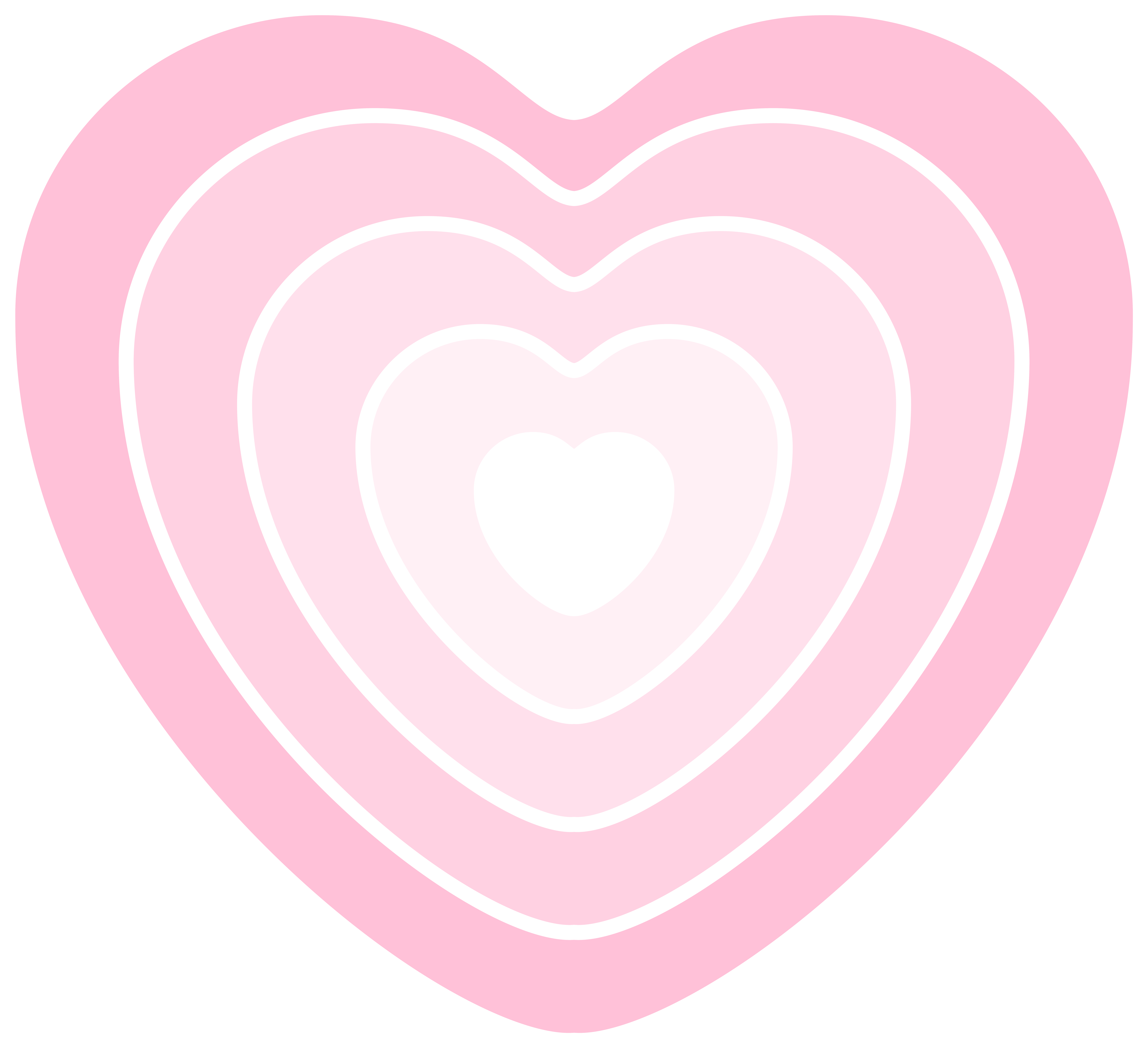 Pink Heart Clipart Png (8000x7303), Png Download