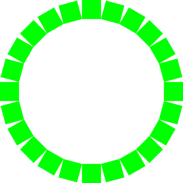 This Free Clipart Png Design Of Circle Of Square In (600x600), Png Download
