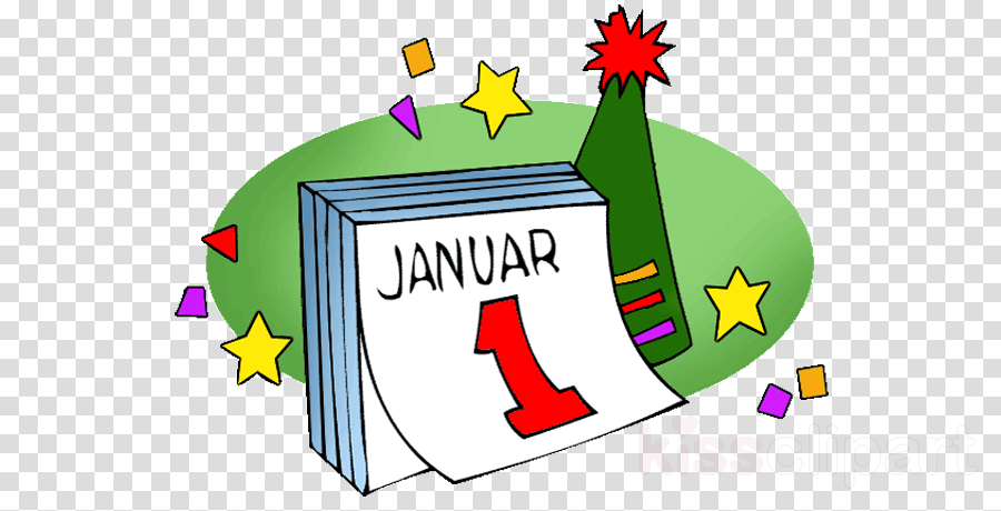 New Year Clipart New Year Clip Art - Clip Art January Holidays (900x460), Png Download