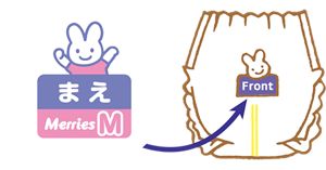 Prepare A New Diaper - Cartoon (300x157), Png Download