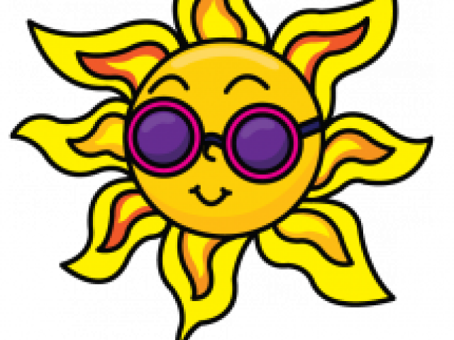 The Sun Drawing - Sun With Sunglasses Drawing (640x480), Png Download