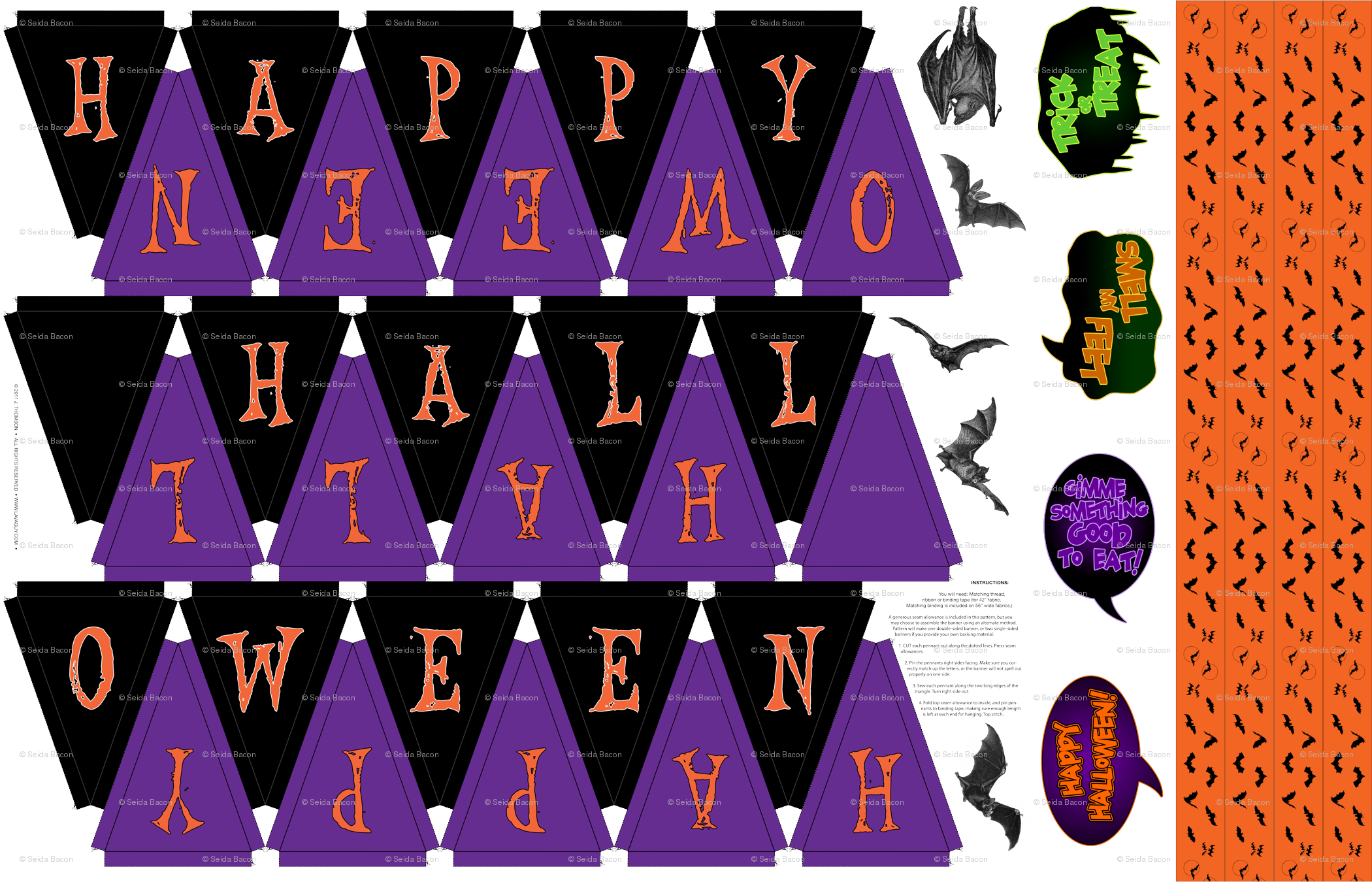 Halloween Banner Outline (2100x1350), Png Download