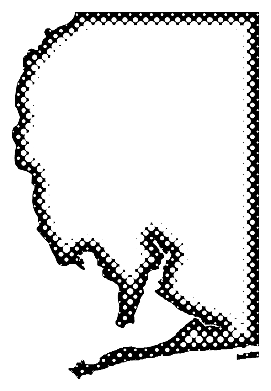 A Map Of Santa Rosa With Dots Reversed Out Of A Black - Mayoral (533x768), Png Download