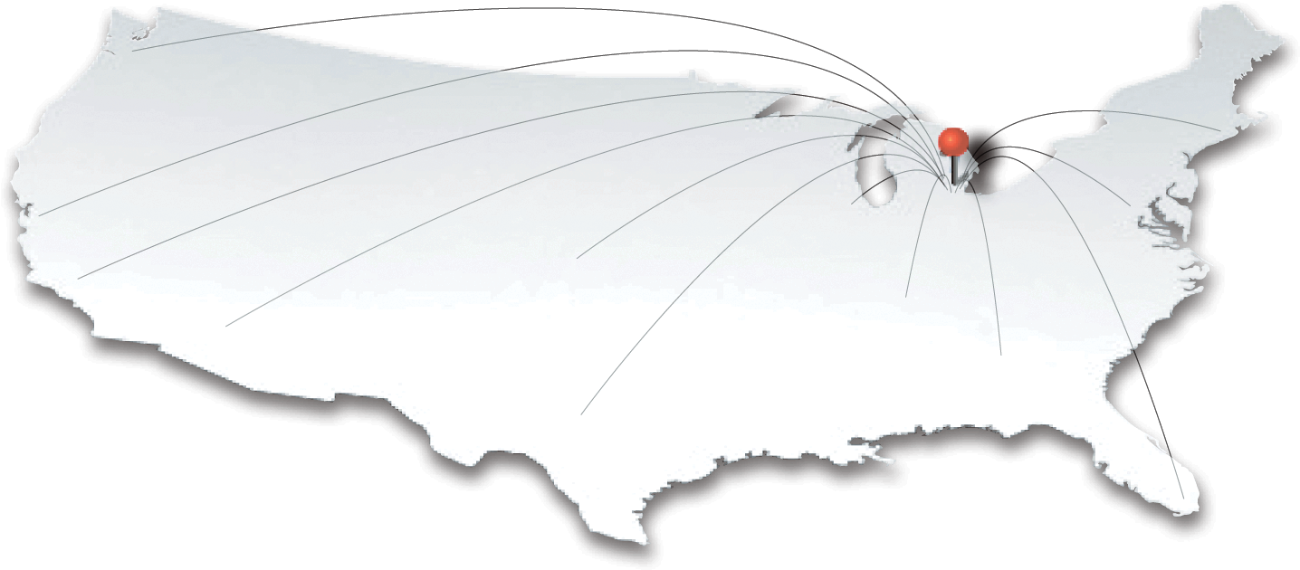 Image Of The Outline Of The United States Of America - Silhouette (1518x692), Png Download