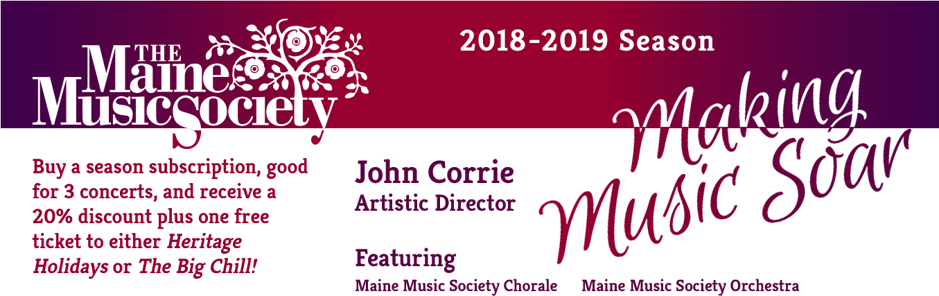 Purchase Tickets - Maine Music Society (1354x443), Png Download