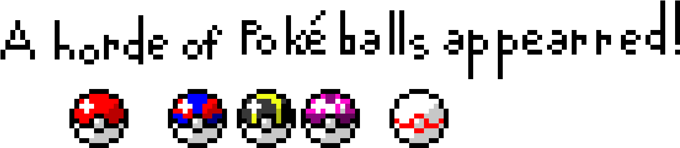 Pokeball Horde (1480x370), Png Download
