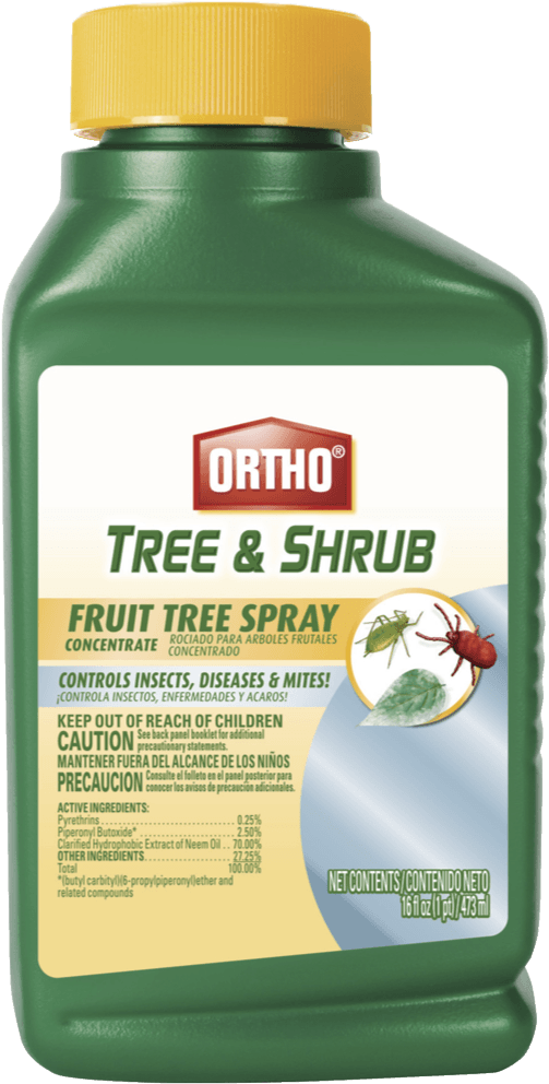 1504733640 - Scotts Ortho Roundup Fruit Tree Spray, 3-in-1, 16-oz. (514x1000), Png Download
