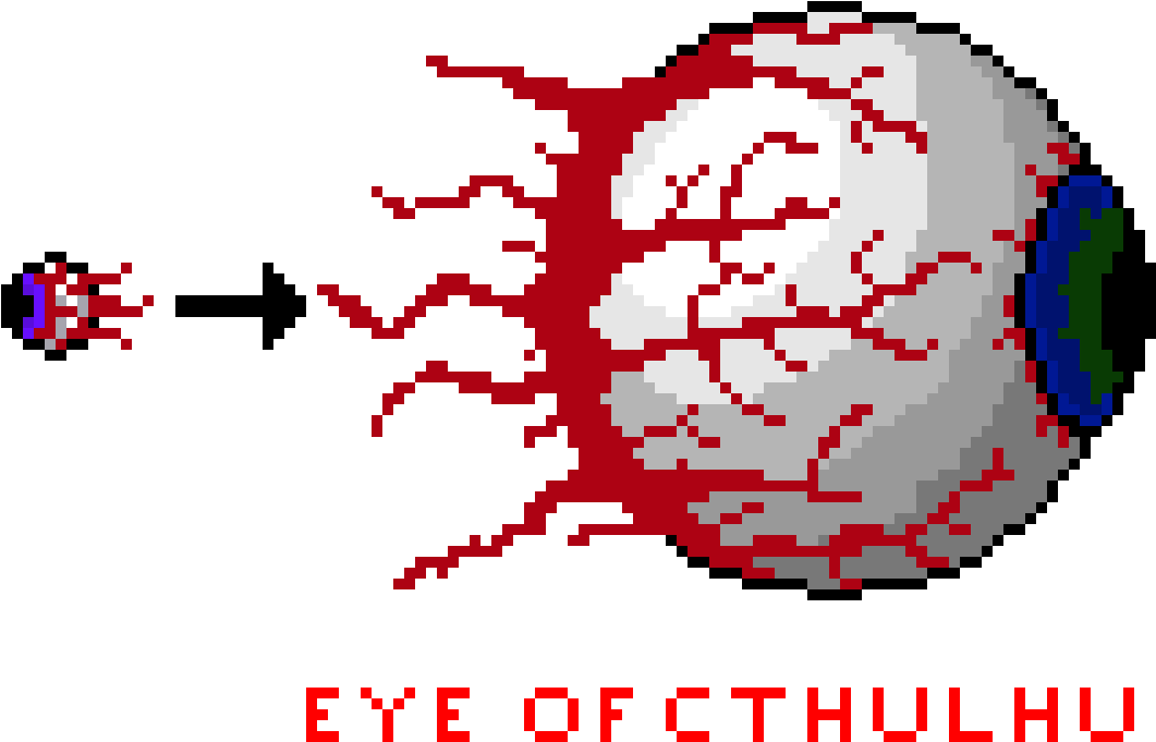 Download Direct Image Link - Terraria Eye Of Cthulhu Pixel Art - Full ...
