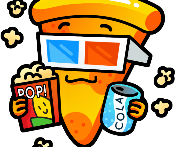 Sold Out Clipart Movie - Pizza And Movie Night (640x480), Png Download