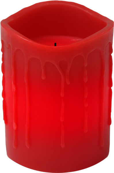 Led Pillar Candle Drip - Candle (600x600), Png Download