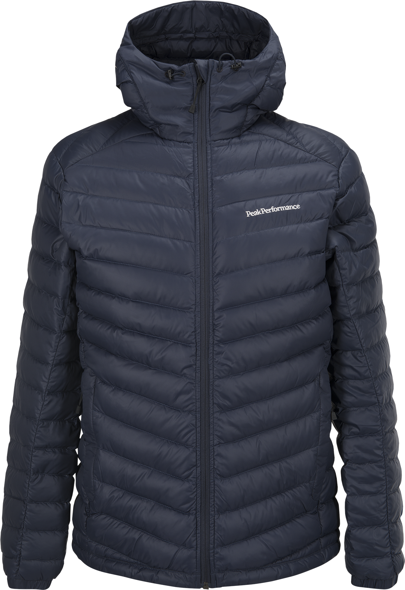 Men's Frost Down Hooded Jacket Artwork - Peak Performance (1500x2000), Png Download
