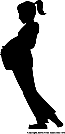 The Gallery For > Chic Pregnant Silhouette Png - Portable Network Graphics (252x517), Png Download